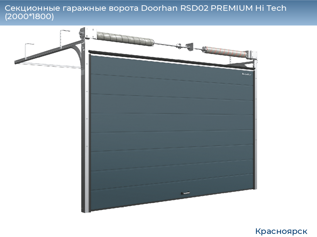 Секционные гаражные ворота Doorhan RSD02 PREMIUM Hi Tech (2000*1800), www.krasnoyarsk.doorhan.ru